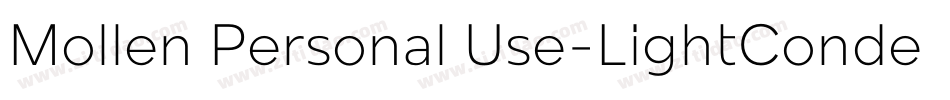 Mollen Personal Use-LightCondensed字体转换